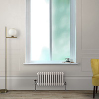 Gliederheizkörper (2-säulig),  horizontal 300mm x 605mm Weiß (Pearl White) - Regent