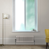 Gliederheizkörper (2-säulig),  horizontal 300mm x 785mm Weiß (Pearl White) - Regent