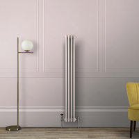 Gliederheizkörper (2-säulig),  vertikal 1500mm x 200mm Pink (Rose Petal Pink) - Hudson Reed Regent