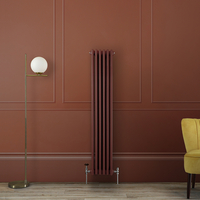 Gliederheizkörper (2-säulig),  vertikal 1500mm x 290mm Rot (Booth Red) - Hudson Reed Regent