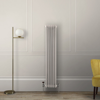 Gliederheizkörper (2-säulig),  vertikal 1500mm x 290mm Weiß (Pearl White) - Hudson Reed Regent