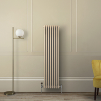 Gliederheizkörper (2-säulig),  vertikal 1500mm x 380mm Braun (Elk Brown) - Hudson Reed Regent