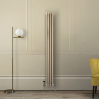 Gliederheizkörper (2-säulig),  vertikal 1800mm x 200mm Braun (Elk Brown) - Hudson Reed Regent