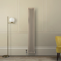 Gliederheizkörper (2-säulig),  vertikal 1800mm x 290mm Braun (Elk Brown) - Hudson Reed Regent