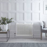 Gliederheizkörper 3-lagig Horizontal Weiß 750mm x 858mm 1694 Watt - Stelrad Regal von Hudson Reed