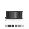 Gliederheizkörper (3-Säulen),  horizontal,  ab 300mmx425mm,  Grauton wählbar – Regent Hudson Reed