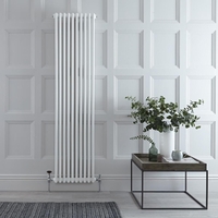 Gliederheizkörper (3 Säulen) Vertikal 1800mm x 470mm - in Weiß - Regent von Hudson Reed