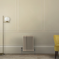 Gliederheizkörper (3-säulig),  horizontal - H 600mm x B 425mm x T 100mm - Braun (Elk Braun) - Regent