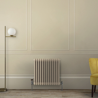 Gliederheizkörper (3-säulig),  horizontal - H 600mm x B 605mm x T 100mm - Braun (Elk Braun) - Regent