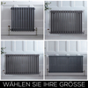Gliederheizkörper 4-lagig Horizontal Anthrazit Größe wählbar - Stelrad Regal von Hudson Reed