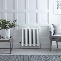 Gliederheizkörper 4-lagig Horizontal Weiß 750mm x 628mm 1604 Watt - Stelrad Regal von Hudson Reed