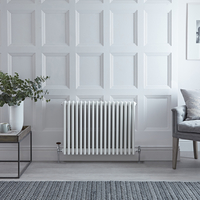 Gliederheizkörper 4-lagig Horizontal Weiß 750mm x 858mm 2221 Watt - Stelrad Regal von Hudson Reed