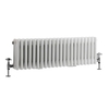 Gliederheizkörper Horizontal 3 Säulen Nostalgie Weiß 300 x 1013mm 889W,  von Hudson Reed