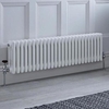 Gliederheizkörper Horizontal 3 Säulen Nostalgie Weiß 300 x 1193mm 1051W,  von Hudson Reed