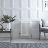Gliederheizkörper Horizontal 3 Säulen Nostalgie Weiß 600 x 405mm 721W,  von Hudson Reed