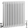 Gliederheizkörper Horizontal 3 Säulen Nostalgie Weiß 600 x 608mm 950W,  von Hudson Reed