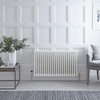 Gliederheizkörper Horizontal 3 Säulen Nostalgie Weiß 600 x 990mm 1608W,  von Hudson Reed