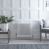 Gliederheizkörper Horizontal 4 Säulen Nostalgie Weiß 600mm x 605mm 1234W - Regent