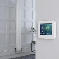 Gliederheizkörper Mischbetrieb (3-säulig) vertikal 1500mm x 200mm inkl. 600W Heizelement Ventile - Regent