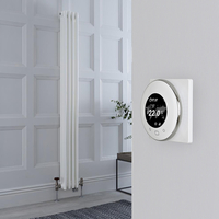 Gliederheizkörper Mischbetrieb (3-säulig) vertikal 1800mm x 200mm inkl. 800W Heizelement - Regent von Hudson Reed