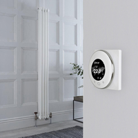 Gliederheizkörper Mischbetrieb vertikal 1500mm x 200mm inkl. 600W Heizelement - Regent von Hudson Reed