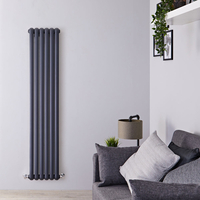 Gliederheizkörper Vertikal 2 Säulen Nostalgie Anthrazit 1800mm x 383mm 1964W - Saffre