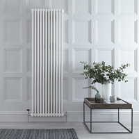 Gliederheizkörper Vertikal 2 Säulen Nostalgie Weiß 1800 x 560mm 1867W,  von Hudson Reed