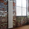 Gliederheizkörper Vertikal 2 Säulen Nostalgie Weiß 1800mm x 383mm 1245W,  von Hudson Reed