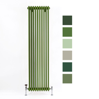 Gliederheizkörper vertikal (3-Säulen) - von 1800 x 290mm & Grünton wählbar – Regent Hudson Reed