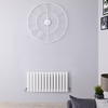 Gäste WC Kleiner Design Heizkörper Weiß 400x834mm 964W Horizontal Doppellagig,  von Hudson Reed