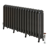 Gusseisen-Heizkörper - 760mm x 1299mm,  1900W - Schwarz - Erté