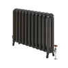Gusseisen-Heizkörper - 760mm x 904mm,  1300W - Schwarz - Erté