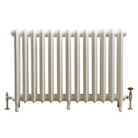 Gusseisen-Heizkörper - H 760mm x B 1062mm x T 185mm - Antikes Weiß - Erté