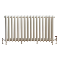 Gusseisen-Heizkörper - H 760mm x B 1299mm x T 185mm - Antikes Weiß - Erté