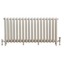 Gusseisen-Heizkörper - H 760mm x B 1457mm x T 185mm - Antikes Weiß - Erté