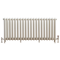 Gusseisen-Heizkörper - H 760mm x B 1615mm x T 185mm - Antikes Weiß - Erté