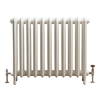 Gusseisen-Heizkörper - H 760mm x B 904mm x T 185mm - Antikes Weiß - Erté