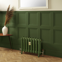 Gusseisen-Heizkörper - Höhe 510mm,  Breite auswählbar - Duck Green W55 von Farrow & Ball - Charlotte