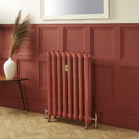 Gusseisen-Heizkörper - Höhe 950mm,  Breite auswählbar - Eating Room Red 43 von Farrow & Ball - Charlotte