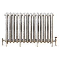 Gusseisen-Heizkörper (2-Säulig) Horizontal 768mm x 1141mm - Silber - Charlotte