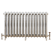 Gusseisen-Heizkörper (2-Säulig) Horizontal 768mm x 1220mm - Silber - Charlotte