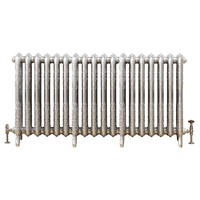 Gusseisen-Heizkörper (2-Säulig) Horizontal 768mm x 1457mm - Silber - Charlotte