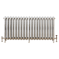 Gusseisen-Heizkörper (2-Säulig) Horizontal 768mm x 1536mm - Silber - Charlotte