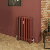 Gusseisen-Heizkörper (4-lagig) - Höhe 760mm,  Breite auswählbar - Eating Room Red 43 von Farrow & Ball - Mercury
