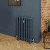 Gusseisen-Heizkörper (4-lagig) - Höhe 760mm,  Breite auswählbar - Hague Blue 30 von Farrow & Ball - Mercury
