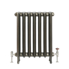 Gusseisenheizkörper (2 Säulen) 760mm x 588mm - Klassisches Messing - Erté
