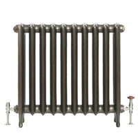 Gusseisenheizkörper (2 Säulen) 760mm x 825mm - Klassisches Messing - Erté