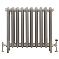 Gusseisenheizkörper (2 Säulen) 760mm x 825mm - Silber - Erté