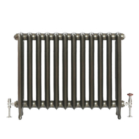 Gusseisenheizkörper (2 Säulen) 760mm x 983mm - Klassisches Messing - Erté