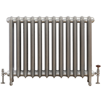 Gusseisenheizkörper (2 Säulen) 760mm x 983mm - Silber - Erté